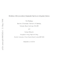 Evolution of the Near-Infrared Luminosity Function in Rich Galaxy