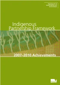 Indigenous Partnership Framework