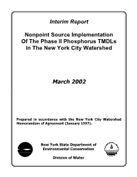 Nonpoint Source Implementation of Phase II Phosphorous TMDLS In