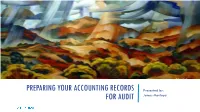 Preparing Your Accounting Records for Audit