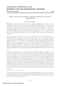 The NAACP's Rape Docket and the Origins of Criminal Procedure