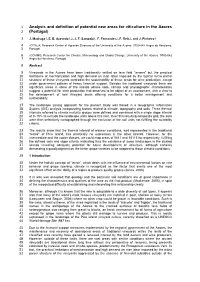 Analysis and Definition of Potential New Areas for Viticulture in the Azores (Portugal)