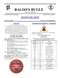 BALOO's BUGLE Volume 16, Number 10 "Make No Small Plans