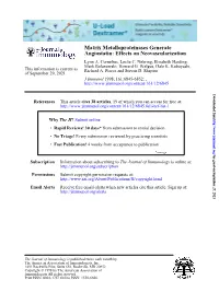 Effects on Neovascularization Matrix Metalloproteinases Generate