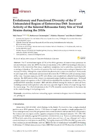 Evolutionary and Functional Diversity of the 5 Untranslated Region Of