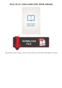 Man, Play and Games Ebook
