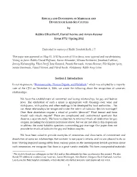 1 by Rabbis Elliot Dorff, Daniel Nevins and Avram Reisner Sivan 5772