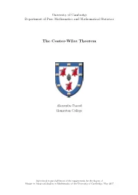 The Coates-Wiles Theorem