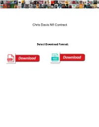 Chris Davis Nfl Contract Randomly