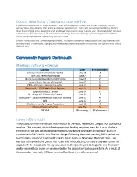 Dartmouth, Highlights Key Themes in Your Area and Across the Province, and Outlines What DNS Is Doing to Help