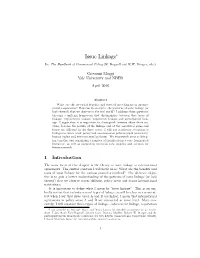 Issue Linkage∗ In: the Handbook of Commercial Policy (K