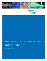 Pathscale™ Ekopath™ Compiler Suite User Guide