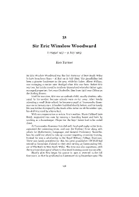 Sir Eric Winslow Woodward