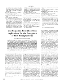 One Sequence, Two Ribozymes: Could Access by Neutral Drift Every Sequence on Both Networks