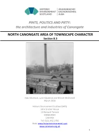 PINTS, POLITICS and PIETY: the Architecture and Industries of Canongate