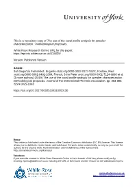 The Use of the Vocal Profile Analysis for Speaker Characterization : Methodological Proposals