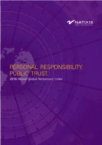 2016 Natixis Global Retirement Index