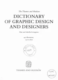 Dictionary of Graphic Design and Designers
