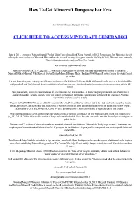 How to Get Minecraft Dungeons for Free