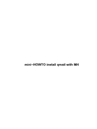 Mini-HOWTO Install Qmail with MH