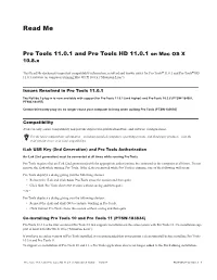 Pro Tools 11.0.1 Read Me