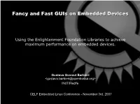 Fancy and Fast Guis on Embedded Devices