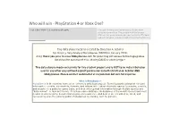Project Tableau Ps4vsxone.Pdf