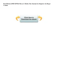 Read Ebook {PDF EPUB} Mercer's Belles the Journal of a Reporter by Roger Conant Mercer's Belles: the Journal of a Reporter by Roger Conant
