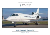 2012 Dassault Falcon 7X
