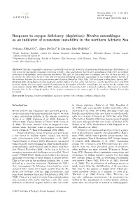 Bivalve Assemblages As an Indicator of Ecosystem Instability in the Northern Adriatic Sea