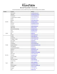 Microsoft® Roundtable™ Reseller List