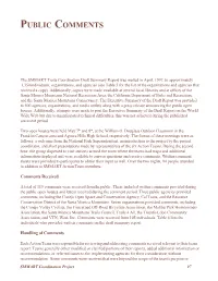 Public Comments