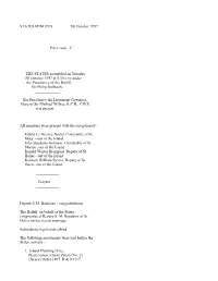 STATES MINUTES 7Th October 1997 Price Code