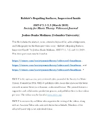 Babbitt's Beguiling Surfaces, Improvised Inside SMT-V 5.1–5.3