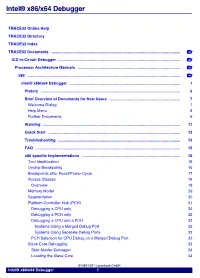Intel® X86/X64 Debugger