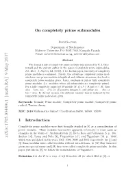 On Completely Prime Submodules