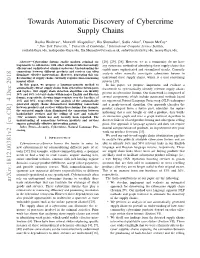 Towards Automatic Discovery of Cybercrime Supply Chains