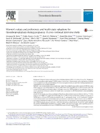 A Cross-Sectional Interview Study