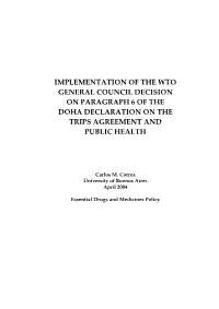Compulsory Licence in the Importing Country