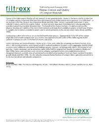 Humus Content and Quality of Compost Materials