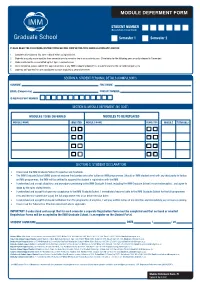 Module Deferment Form