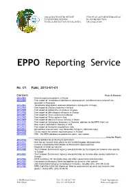 EPPO Reporting Service