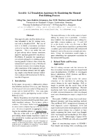 L2 Translation Assistance by Emulating the Manual Post-Editing Process