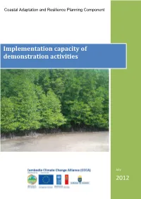 2012 Implementation Capacity of Demonstration Activities