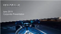Daimler Corporate Presentation June 2019