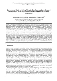 Experimental Study of Falling Films by Simultaneous Laser-Induced Fluorescence, Particle Image Velocimetry and Particle Tracking Velocimetry