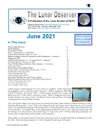 June 2021 Click on Images in This Issue for Hyperlinks