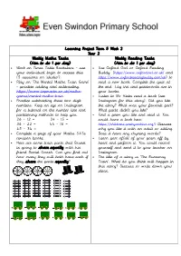 Learning Project Term 5 Week 2 Year 2