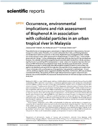 Occurrence, Environmental Implications and Risk Assessment Of