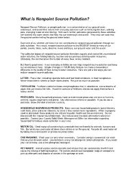 What Is Nonpoint Source Pollution?
